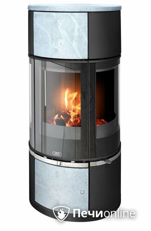 Печь-камин ABX Atrium 6, серая сталь, тальк с верхней плитой в Красноуфимске